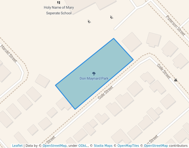 walking in Don Maynard Park map in Mississippi Mills