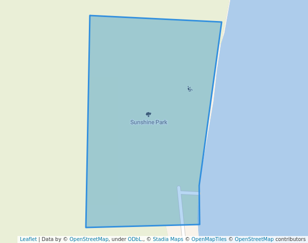 walking in Sunshine Park map in Silverwater