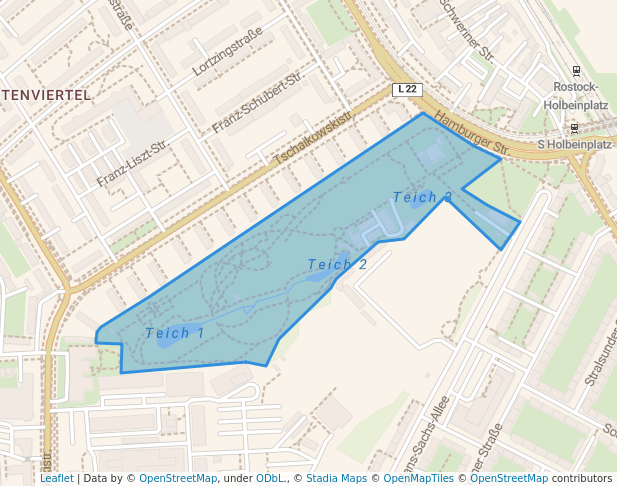 walking in Botanischer Garten der Universität Rostock map in Rostock