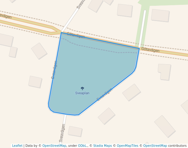 walking in Sveaplan map in Uppsala