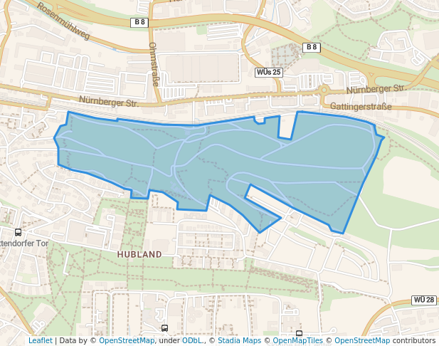 walking in Lehnleite map in Würzburg