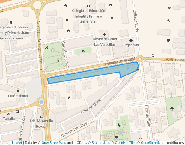 walking in Parque Paseo de la Chopera map in Torrejón de Ardoz