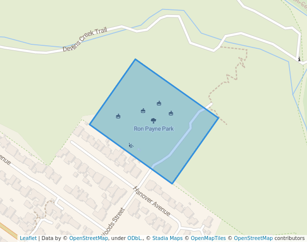 Ron Payne Park in North Epping | Map and Routes