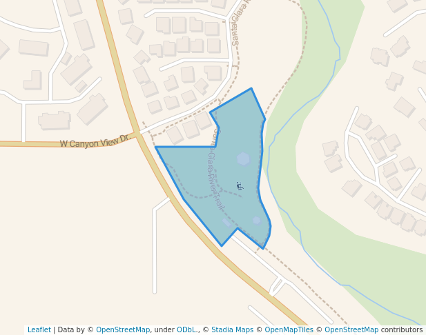 walking in Cottonwood Cove Park map in St. George