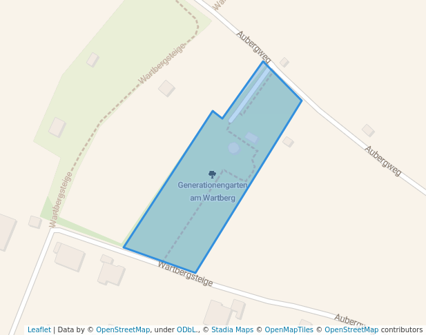 walking in Generationengarten am Wartberg map in Heilbronn