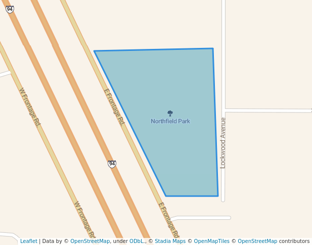 walking in Northfield Park map in Northfield