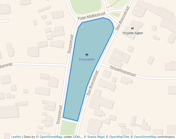 walking in Dorpsplein map in Hechtel-Eksel