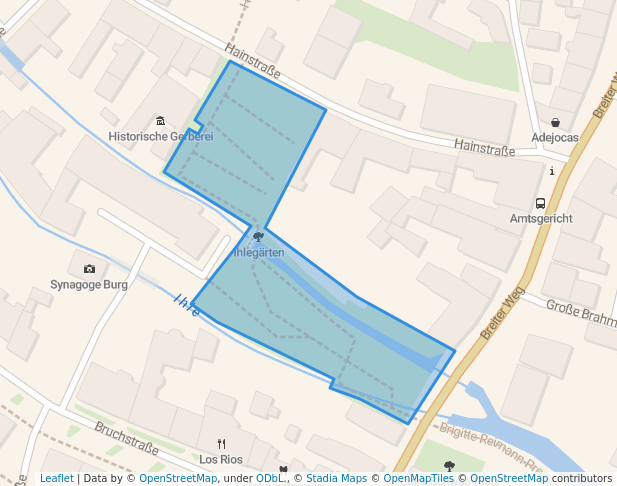 walking in Ihlegärten map in Burg (bei Magdeburg)