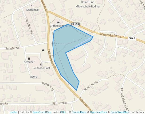 Imhofpark in Roding | Map and Routes