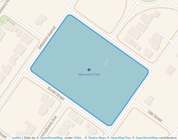 walking in Memorial Park map in West Sacramento