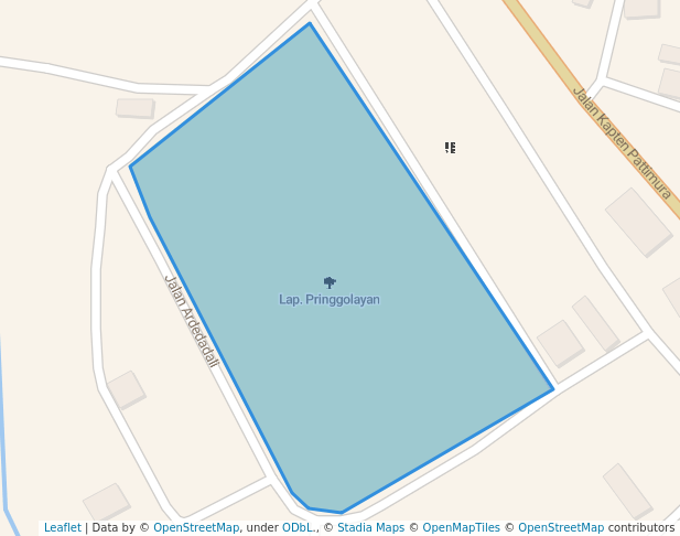 walking in Lap. Pringgolayan map in Surakarta