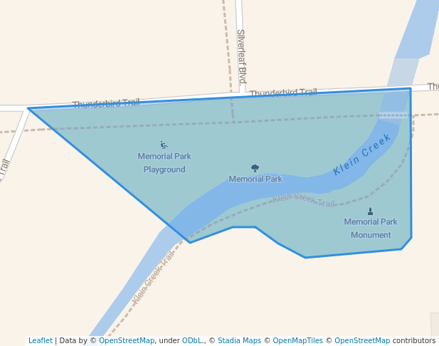 walking in Memorial Park map in Carol Stream
