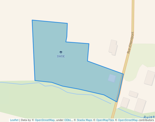 walking in SWDE map in Écaussinnes