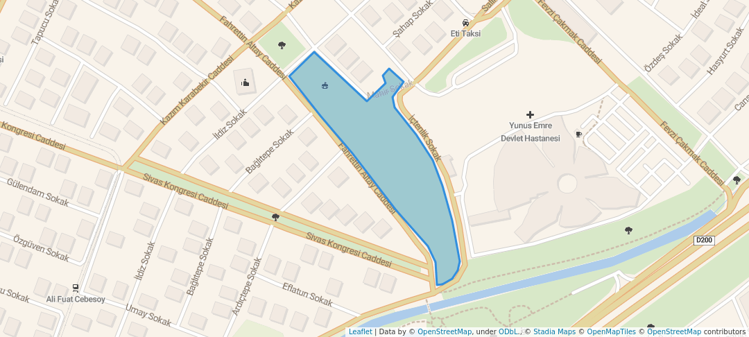 walking in 75. Yıl Parkı map in Eskişehir