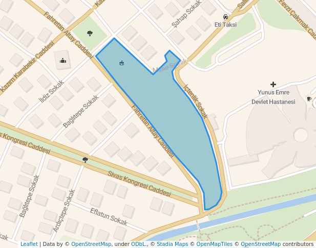 walking in 75. Yıl Parkı map in Eskişehir