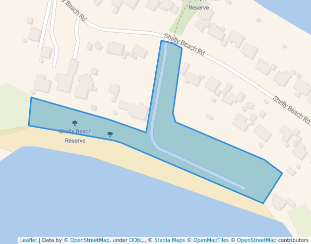 Shelly Beach Reserve in Waiheke Island | Map and Routes