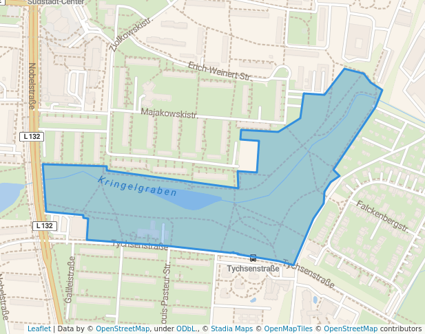 walking in Kringelgrabenpark map in Rostock