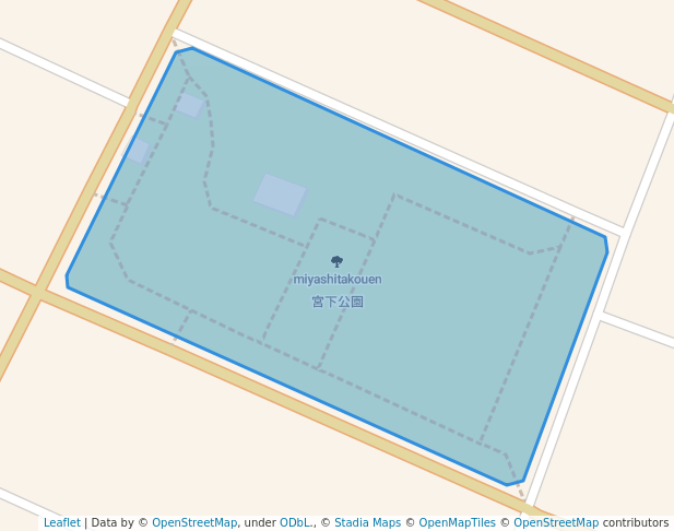 walking in 宮下公園 map in Toyohashi