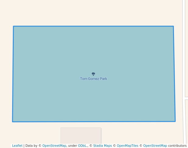 walking in Tom Gomez Park map in Sparta