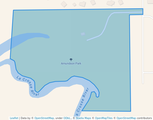 walking in Amundson Park map in Sparta