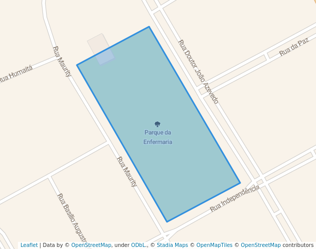 Parque da Enfermaria in Jaguarão | Map and Routes