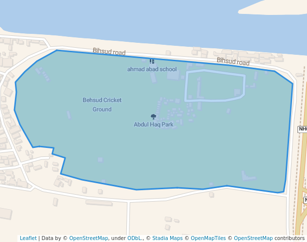 walking in Abdul Haq Park map in Jalalabad