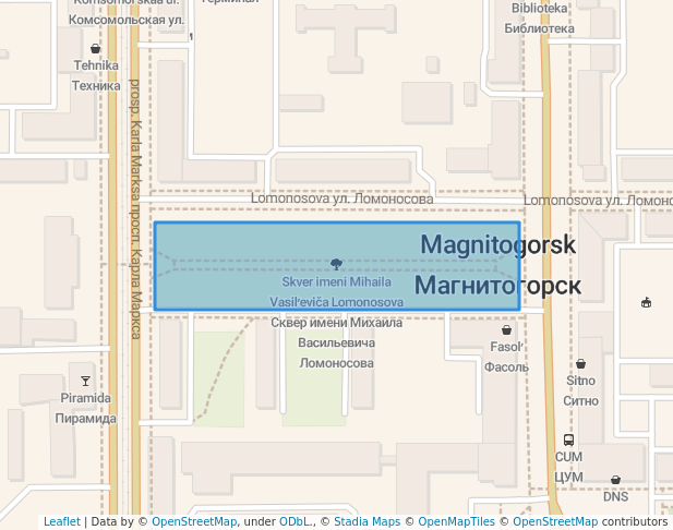 Сквер имени Михаила Васильевича Ломоносова