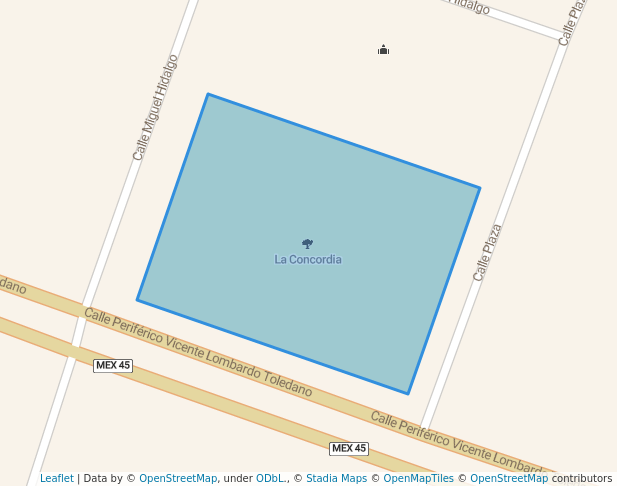 walking in La Concordia map in Chihuahua