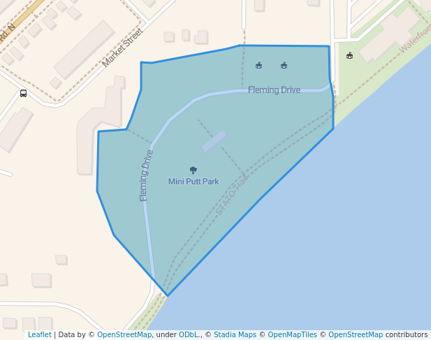 walking in Mini Putt Park map in Temiskaming Shores