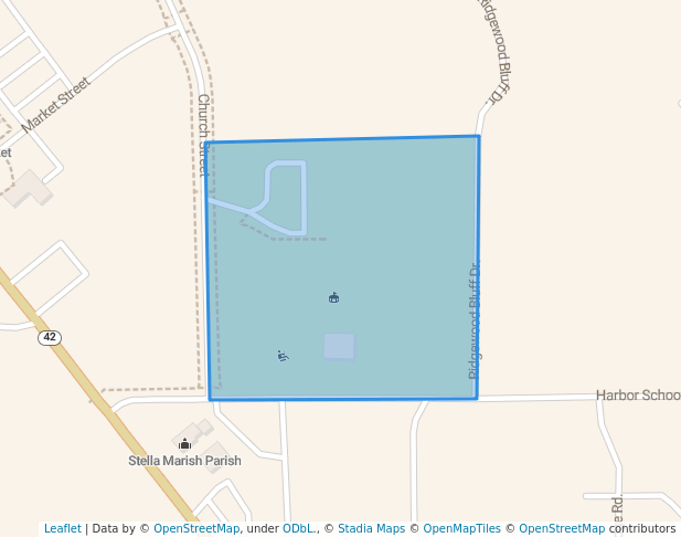 walking in Harbor Hounds Dog Park map in Egg Harbor