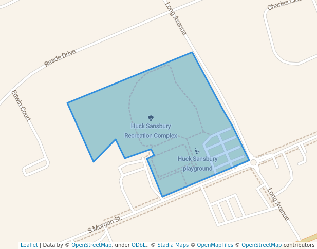 walking in Huck Sansbury Recreation Complex map in Roxboro