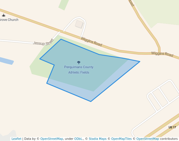 walking in Perquimans County Athletic Fields map in Hertford