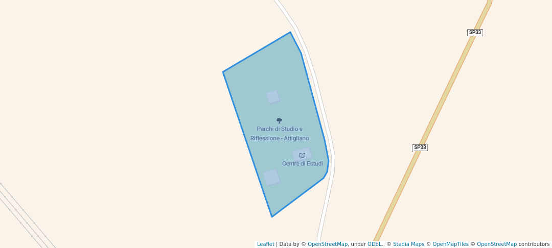 walking in Parchi di Studio e Riflessione - Attigliano map in Attigliano