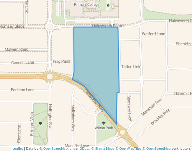 walking in Manningtree Park map in Butler