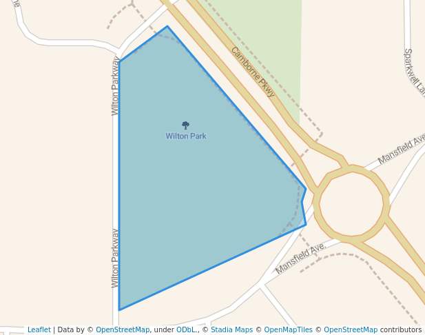 walking in Wilton Park map in Butler