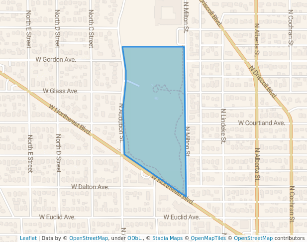 walking in Audubon Park map in Spokane