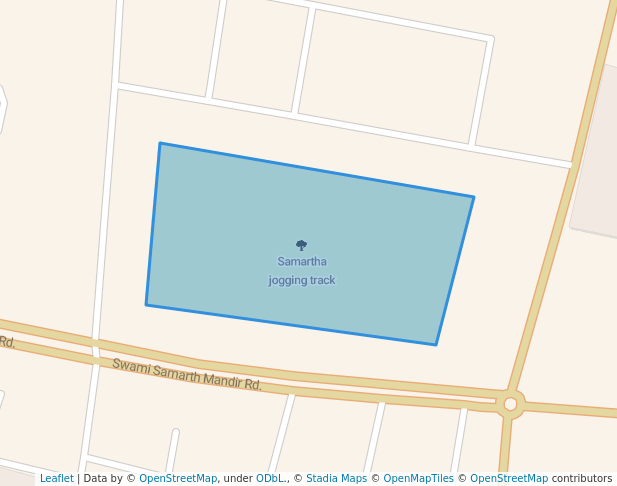 walking in Samartha jogging track map in Nashik