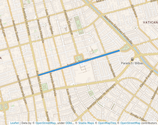 Parque Central Avenida Pocuro