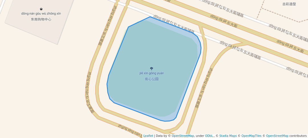 walking in 街心公园 map in Chang Zhi Shi