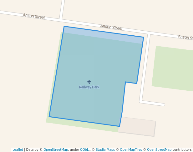 walking in Railway Park map in Bourke