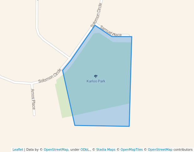 walking in Karloo Park map in Karloo