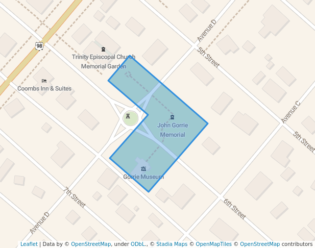 walking in John Gorrie Museum State Park map in Apalachicola