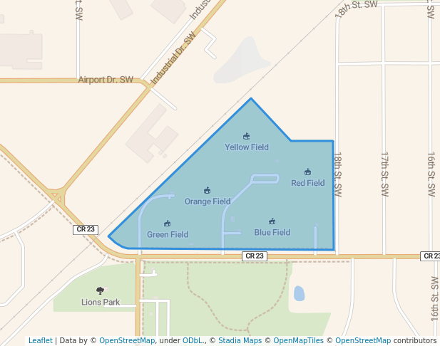 walking in Swansson Complex map in Willmar