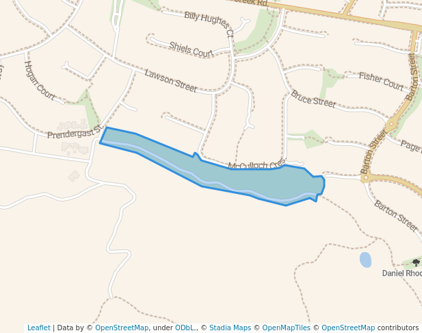 walking in Wattle Park map in West Wodonga