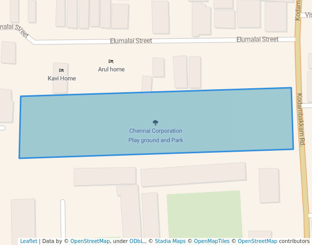 Chennai Corporation Play ground and Park