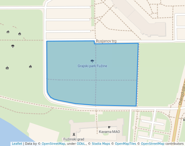 Grajski park Fužine