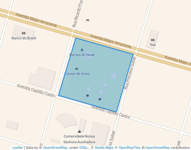 walking in Praça Padre Ângelo Spadari map in Vilhena