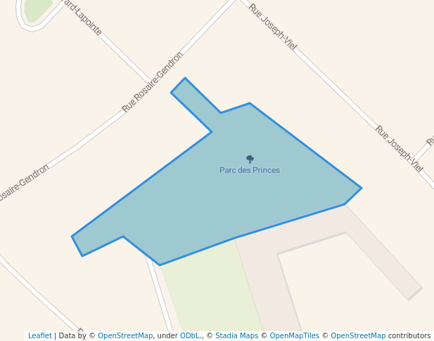 walking in Parc des Princes map in Rivière-du-Loup