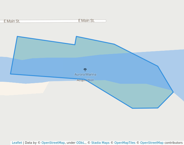 walking in Aurora Marina Acquisition map in Aurora