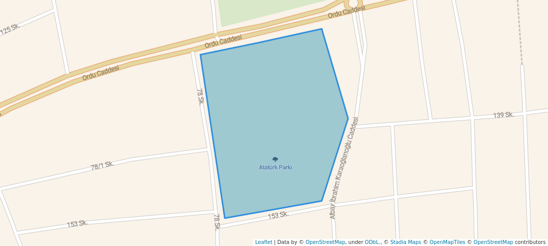 walking in Atatürk Parkı map in Nazilli